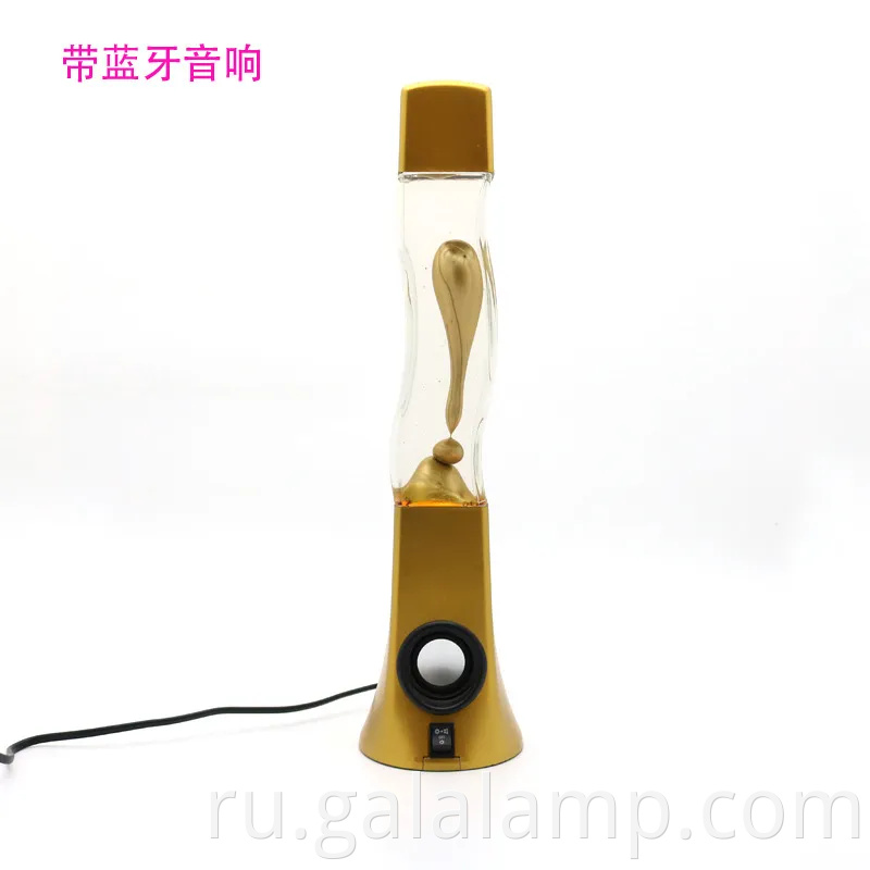 Высококачественная спальня с красочной лавовой лампой и светом